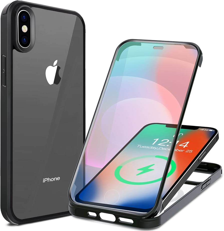 Amazon.co.jp: HAUTRKBG iPhone X iPhone XS 用ケース 360°全面保護