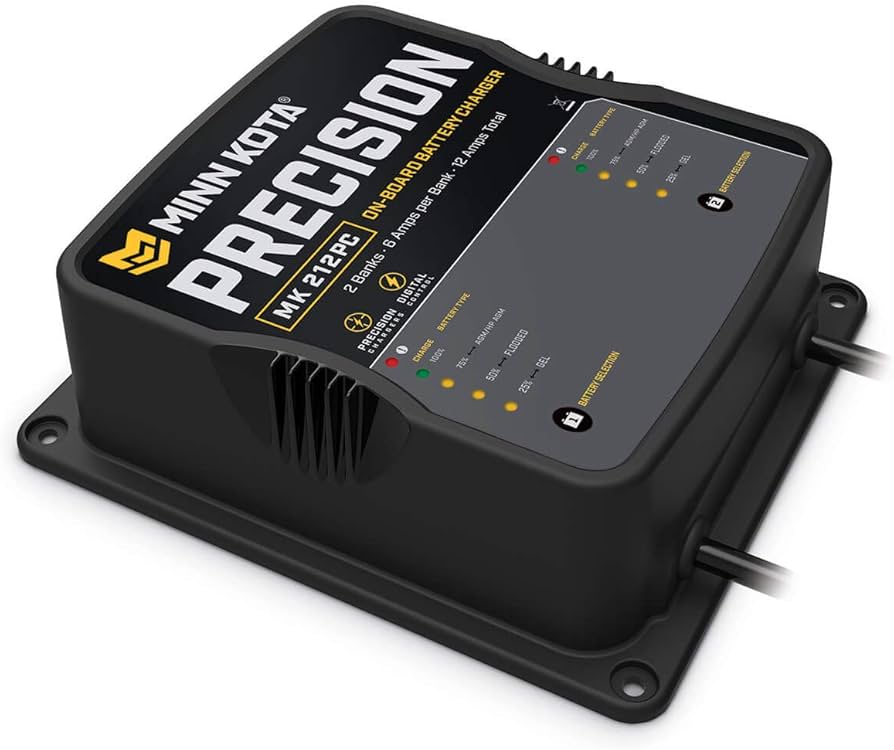 Minn Kota MK 212 PC Precision On-Board 2-Bank Charger, 6-Amp