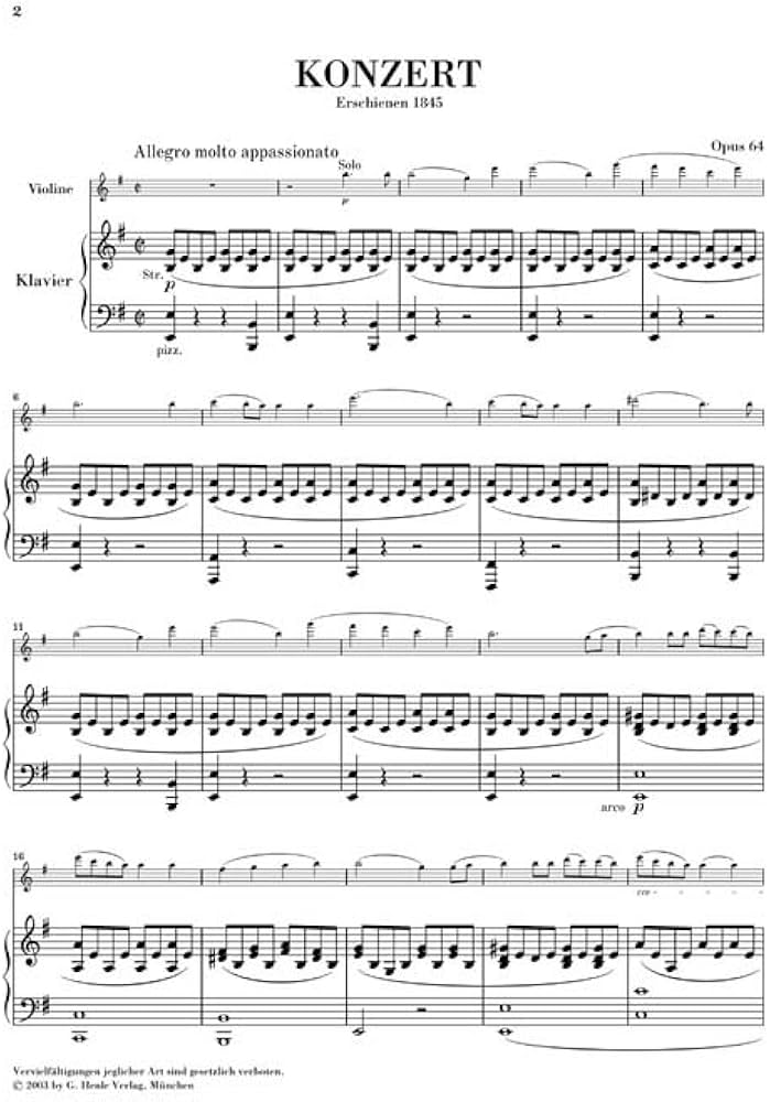 メンデルスゾーン : バイオリン協奏曲 ホ短調 Op.64/ヘンレ社/原典版