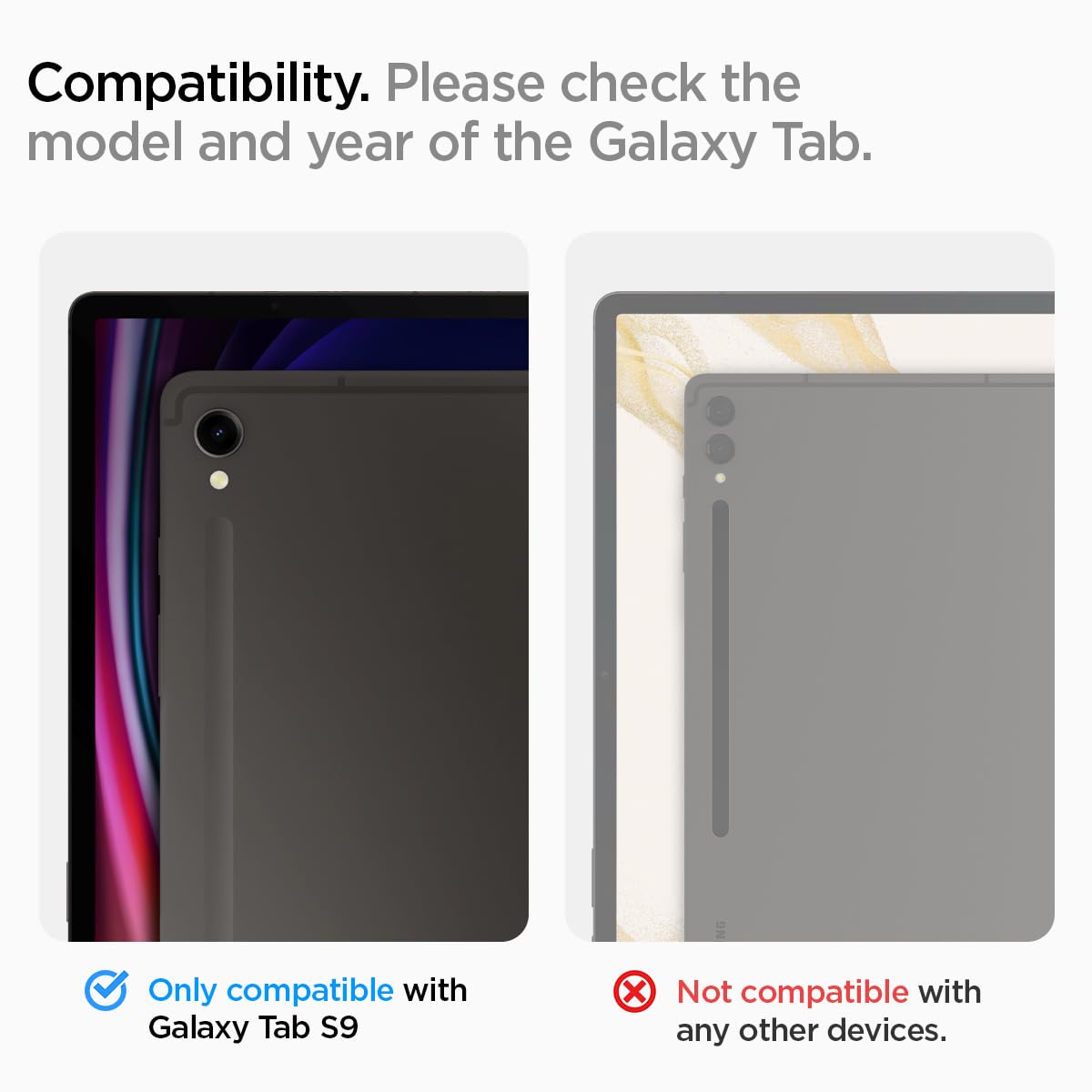 Amazon.com: Spigen for Galaxy Tab S9 Case (2023), Ultra Hybrid Pro