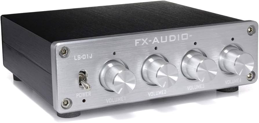 Amazon | FX-AUDIO- LS-01J [シルバー] 4chラインスプリッター