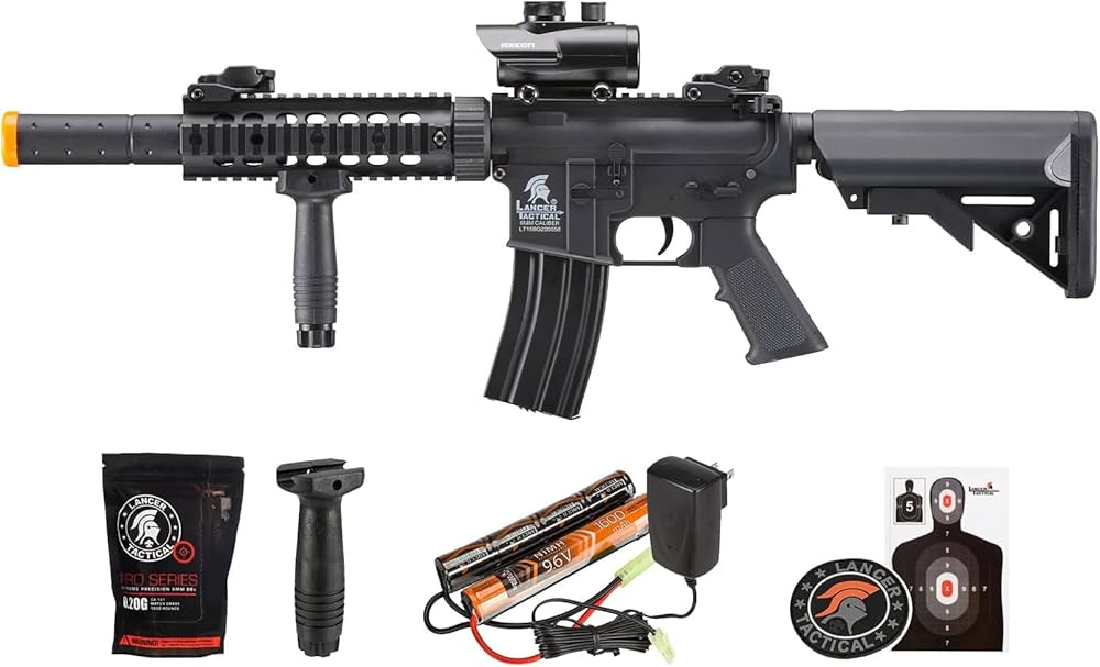 Amazon.com : Lancer Tactical Gen 2 Durable Airsoft Gun SD M4