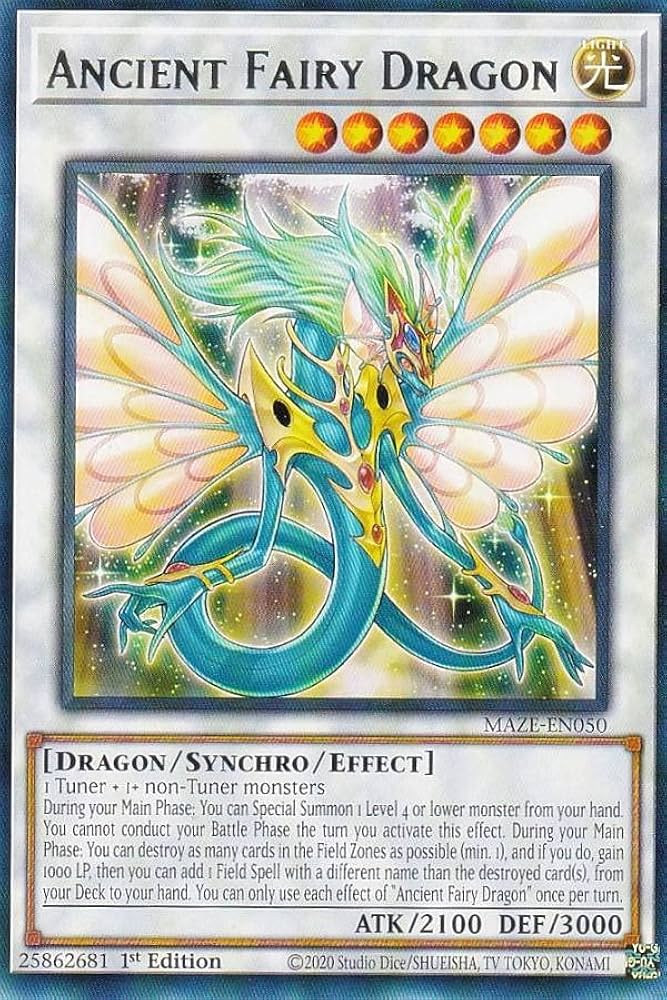 Amazon.co.jp: 遊戯王 MAZE-EN050 エンシェント・フェアリー・ドラゴン