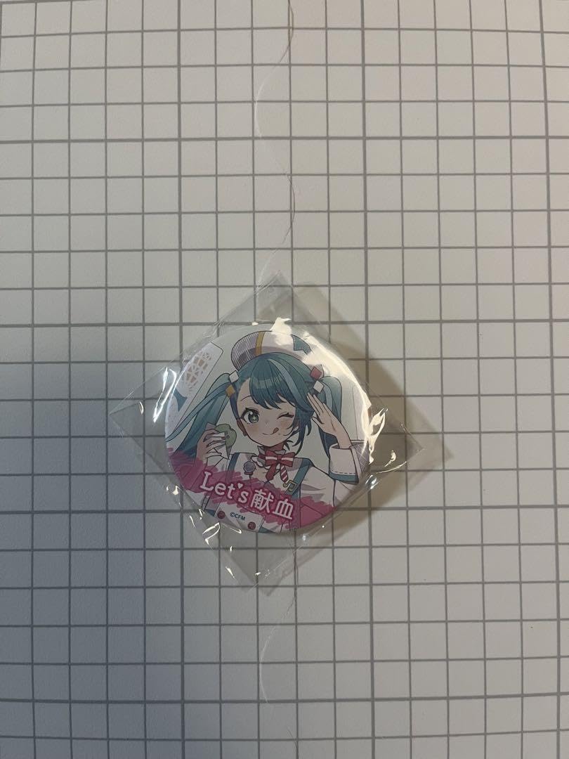 福岡限定】非売品 初音ミク マジカルミライ 福岡 2024 献血 缶バッジ