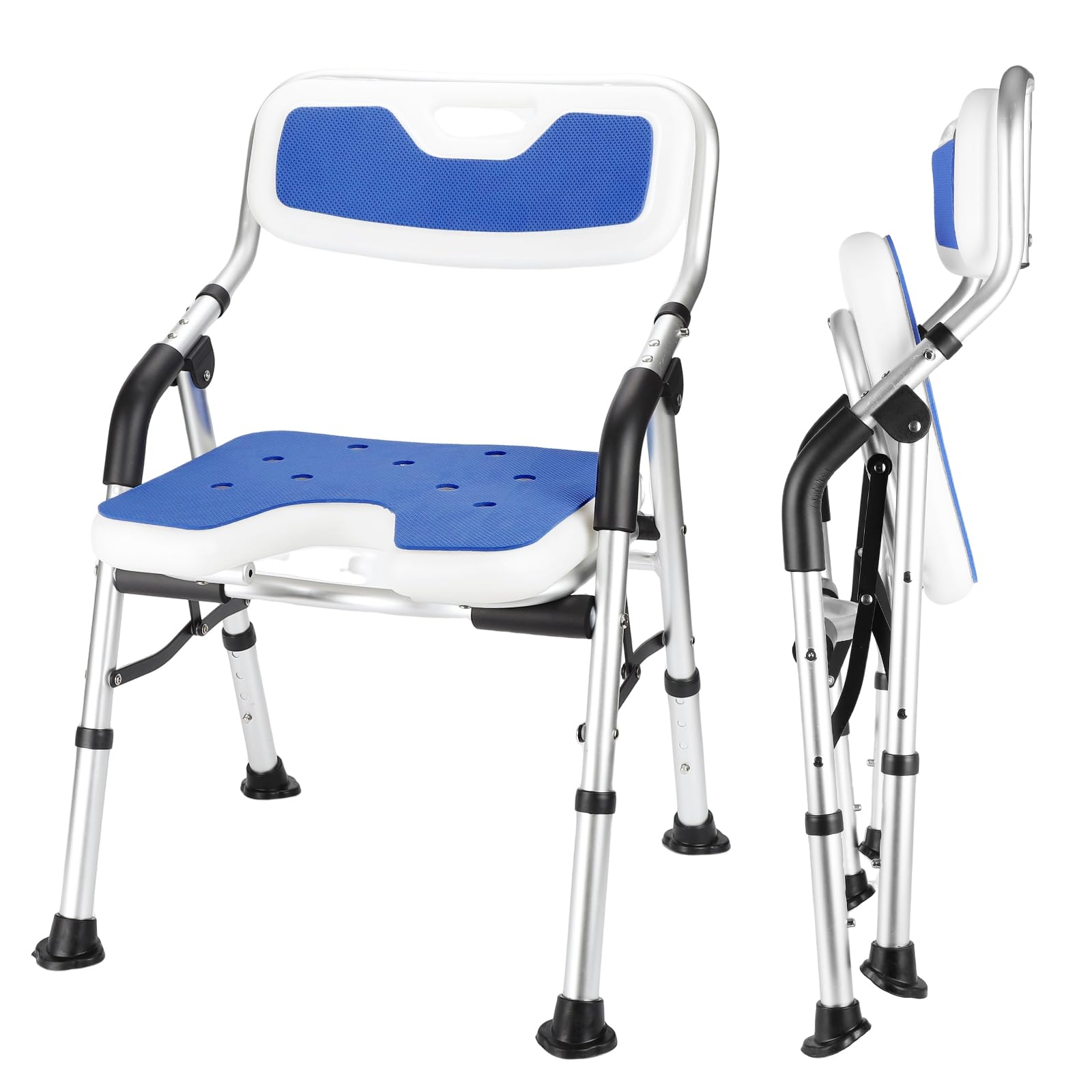 Amazon.co.jp: お風呂椅子 介護用 折りたたみ 介護 風呂 椅子 U型座面