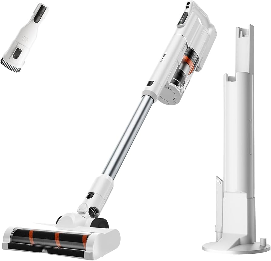 Amazon | UWANT コードレス掃除機 3段階吸引力 自動ゴミ収集