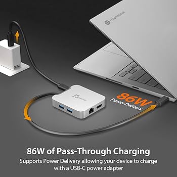 Amazon.com: j5create USB C Hub - 4K 60Hz HDMI, 100W PD, 2 x USB-A
