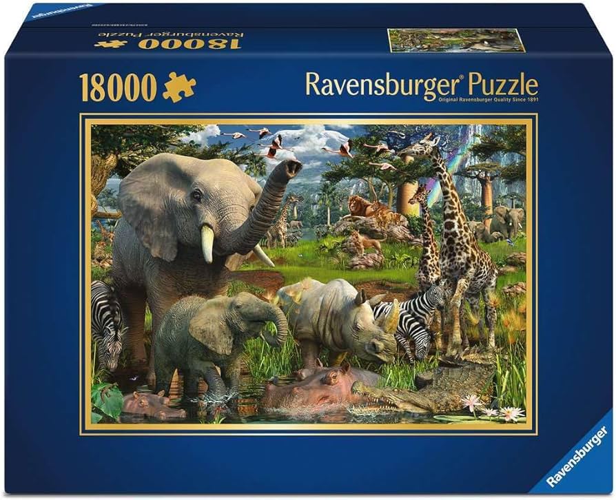 Amazon.com: Ravensburger - at The Waterhole - Spectacular 18000