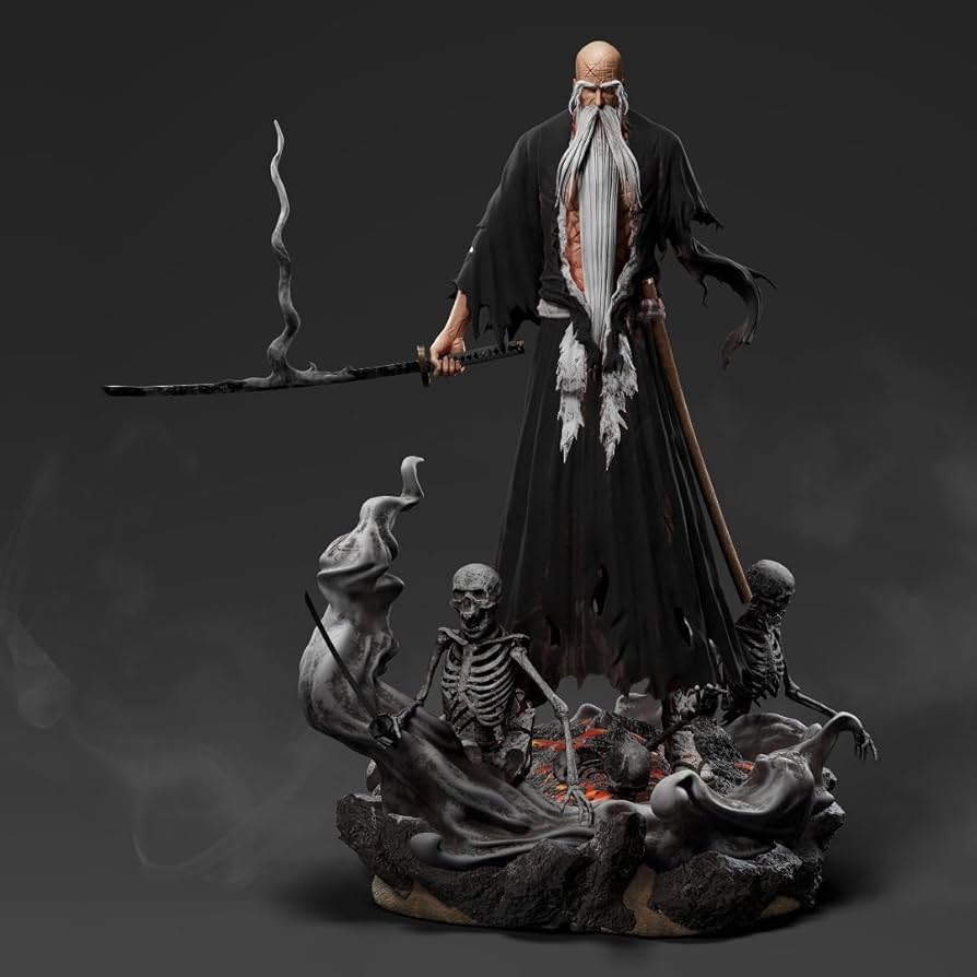 Amazon | BLEACH 山本 元柳斎 火の太刀 16スケール 塗装済み完成