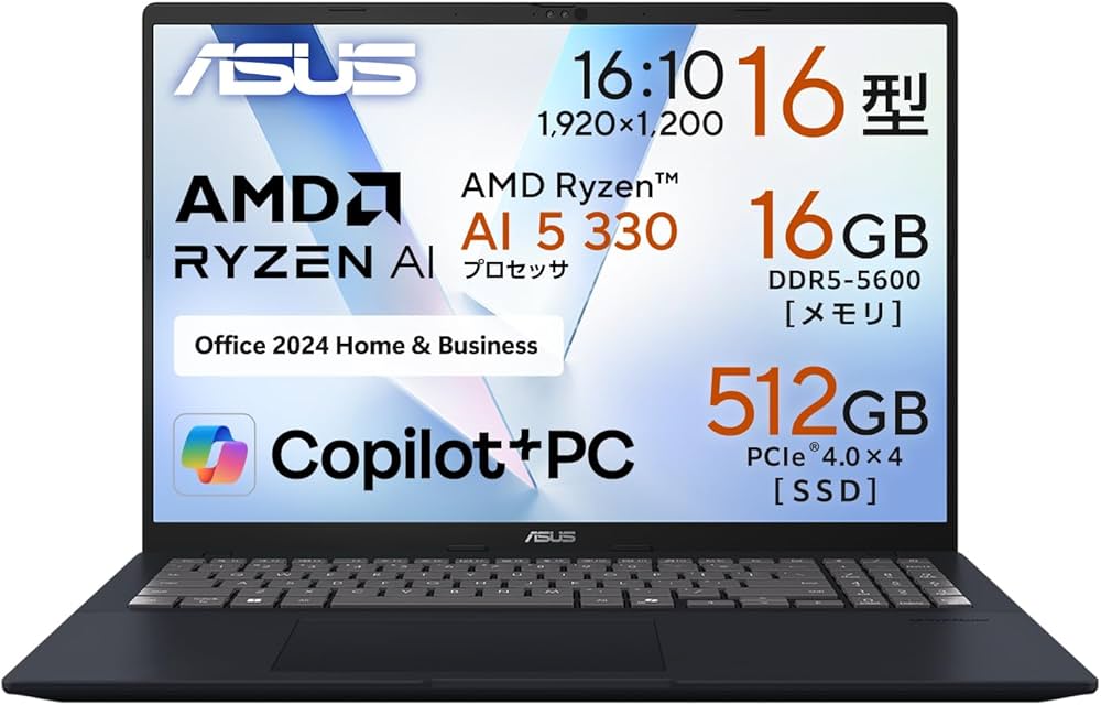 Windowsノート本体 ASUS Vivobook 16 M1607KA ASUS Vivobook 16