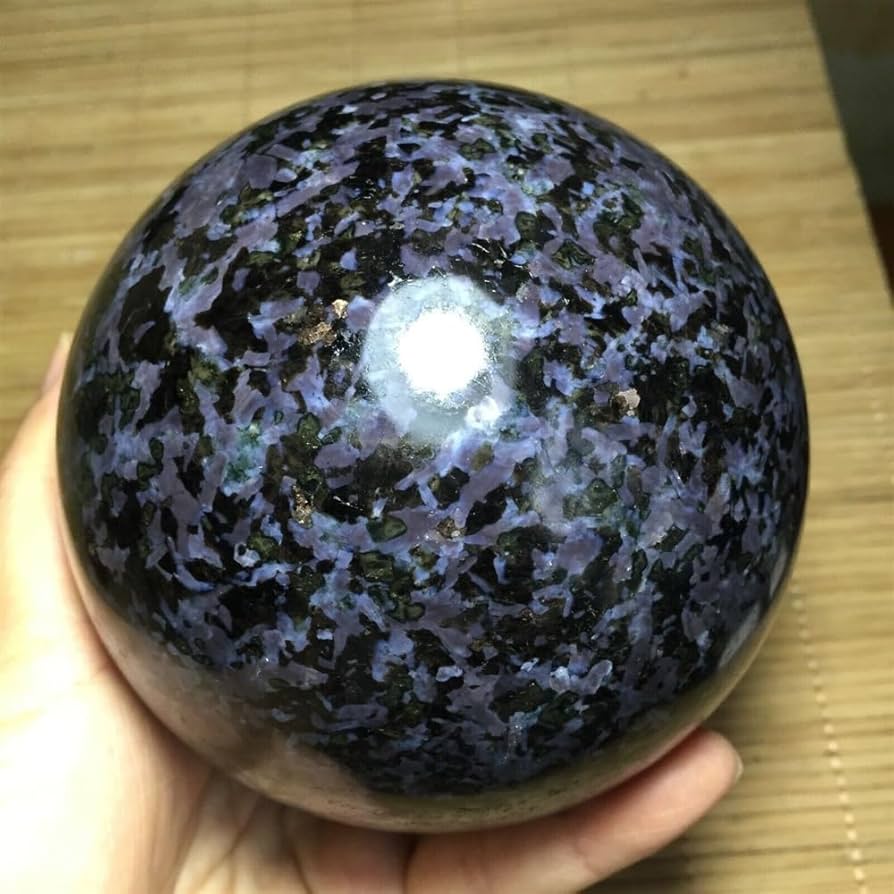 Amazon.co.jp: 天然宝石斑れい石ボール神秘的な回転ボールシャーマン