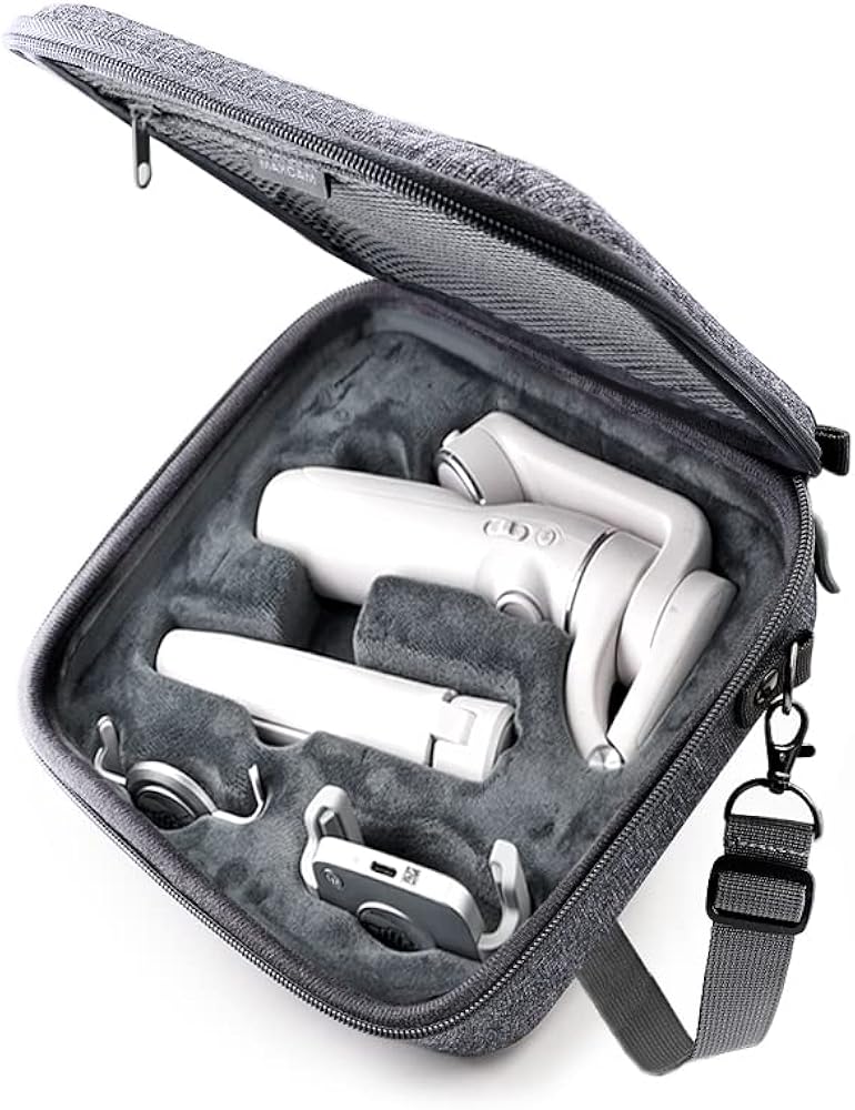 DJI OM 5 ホワイト スタビライザー 磁気マウント、ハードケースつき