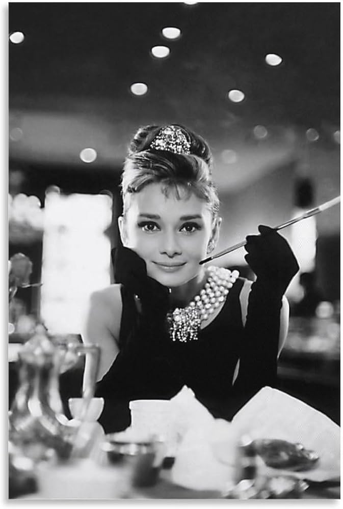 Amazon.co.jp: ポスター映画スターオードリー・ヘップバーン 印刷