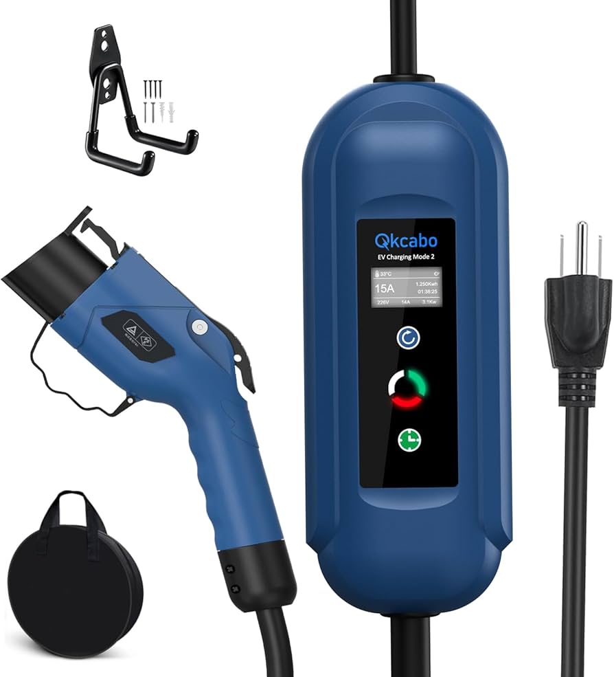 Amazon.co.jp: Qkcabo 100V 電気自動車 充電ケーブル EV 充電 用