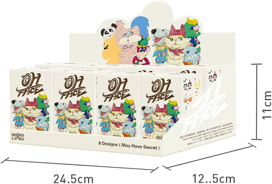 Amazon.co.jp: pop mart CoolrainLABO Oh Faceシリーズ 3ピース 限定