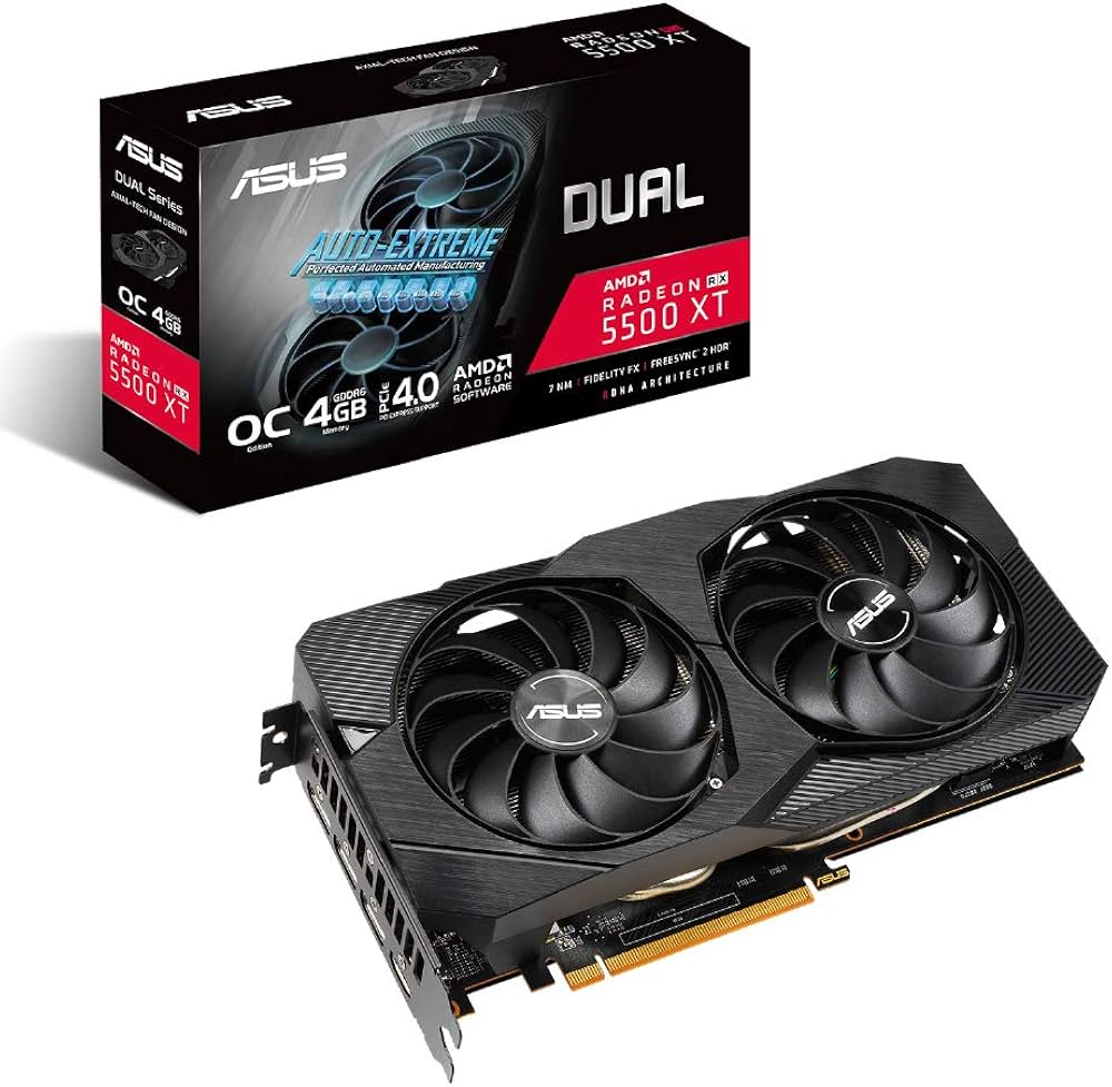 Amazon | ASUS AMD RX 5500 XT 搭載 デュアルファンモデル 4G DUAL