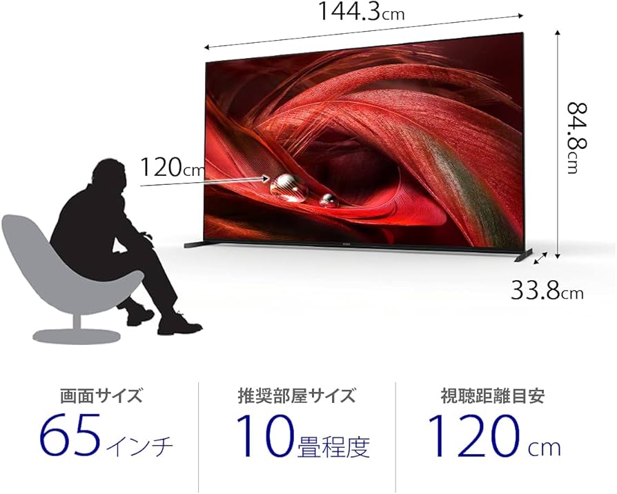 Amazon.co.jp: ソニー 65V型 液晶 テレビ ブラビア XRJ-65X95J BRAVIA