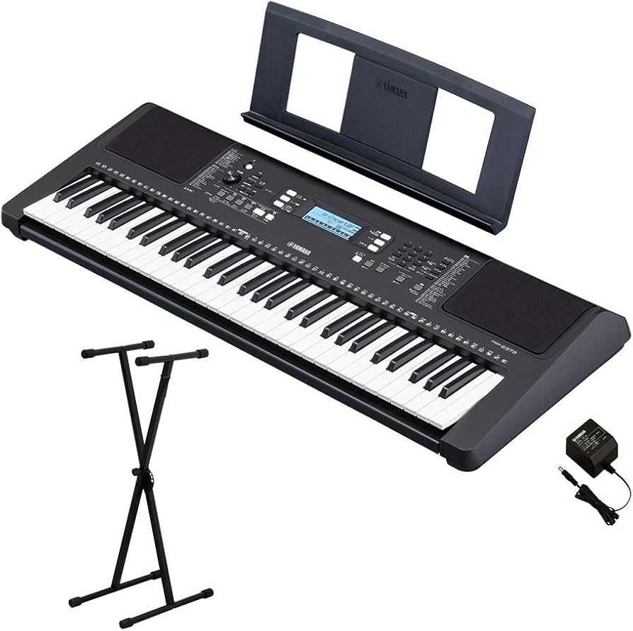 Amazon.co.jp: YAMAHA PSR-E373 Xスタンドセット 61鍵盤 ポータブル