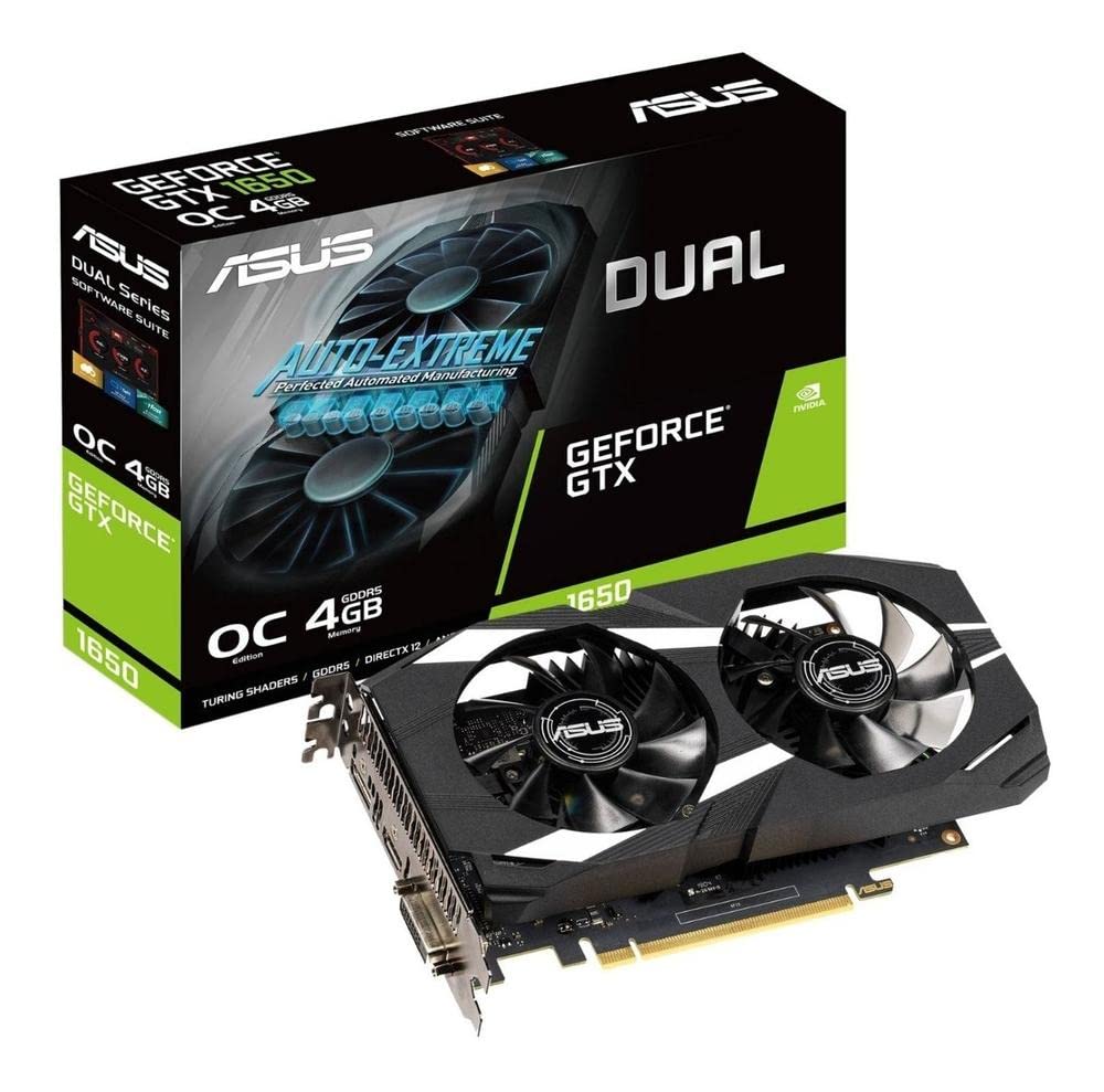 Amazon.com: ASUS GeForce GTX 1650 Overclocked 4GB Dual-Fan Edition