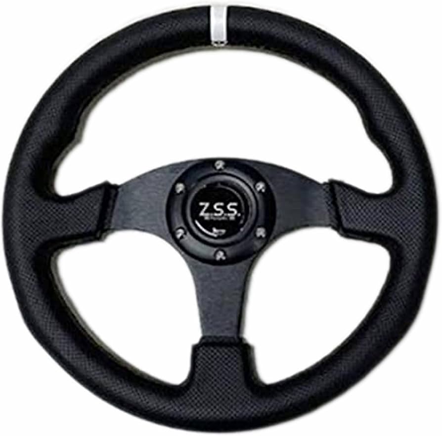 Amazon | z.s.s. スポーツ ステアリング 330φ 330mm パンチング レザー
