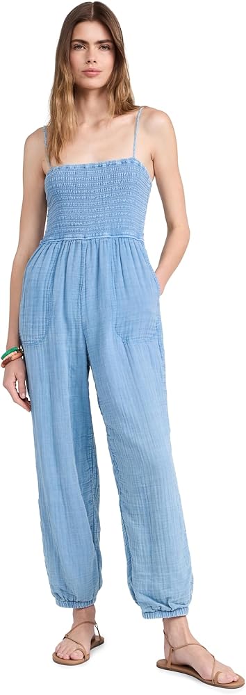 Amazon.com: Z SUPPLY Women's Santos Jumpsuit, Deep Indigo, Blue