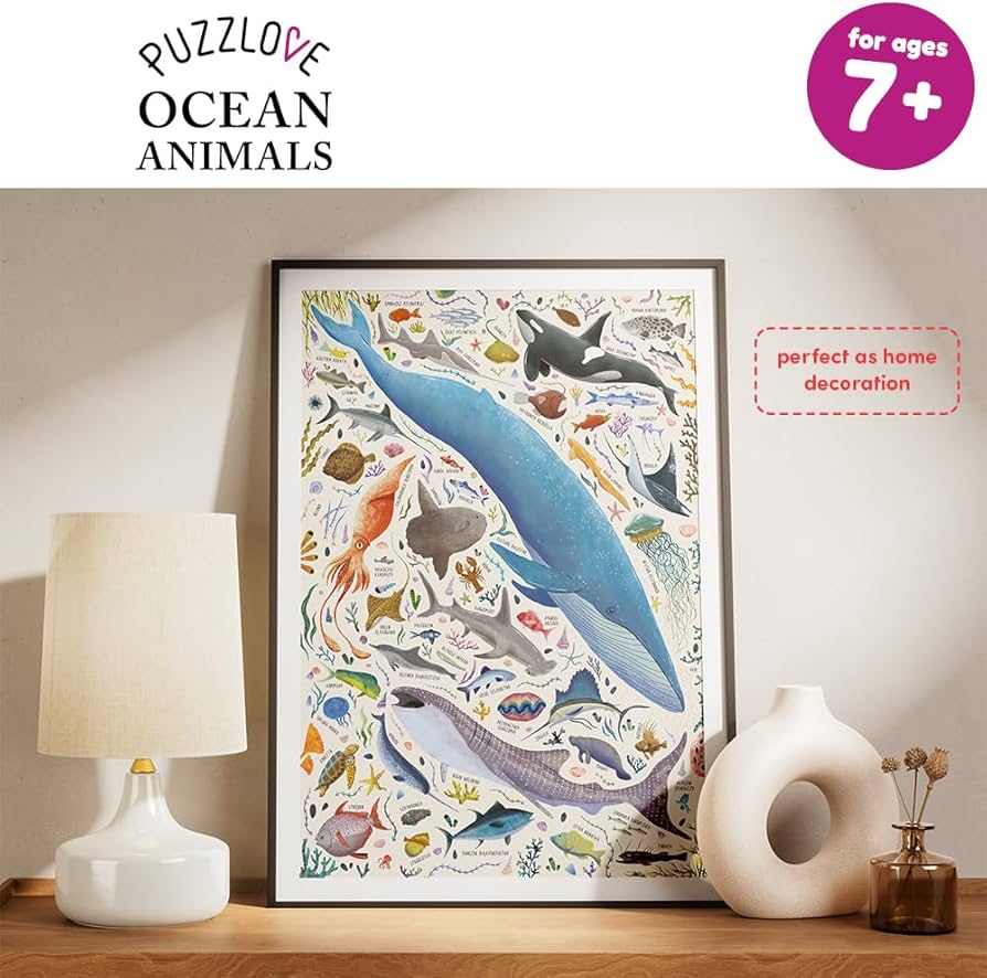 Amazon | Puzzlove 海洋動物(200ピース) 7+フロアパズル