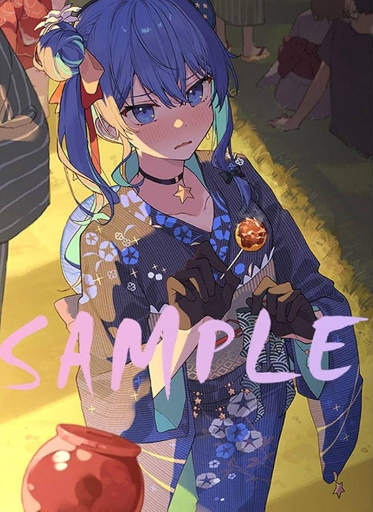 Amazon.co.jp: ホロライブ 星街すいせい B2タペストリー 浴衣 夏祭り