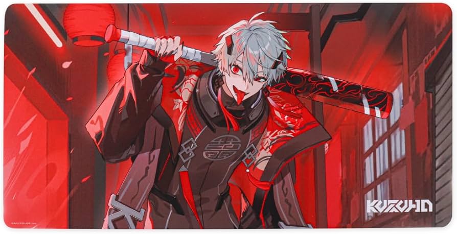 Amazon | 【NIJISANJI Battle Mode Type：Kuzuha＆Ibrahim】大判ラバー