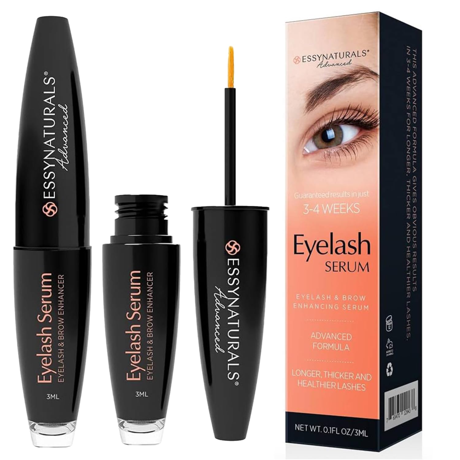 Amazon.com: Essynaturals Eyelash Growth Serum, Premium Eyelash
