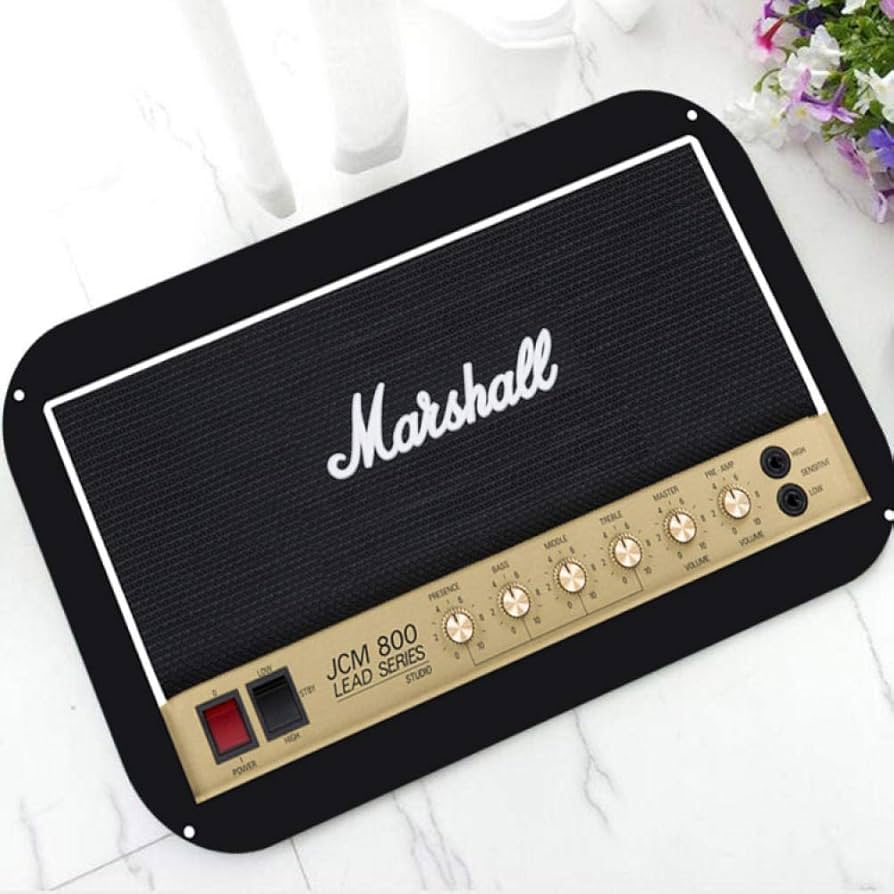 Amazon | キッチンマットファニーマーシャルAmpマットバスルーム