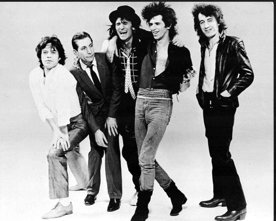 Amazon.com: Posterazzi The Rolling Stones Group Black And White