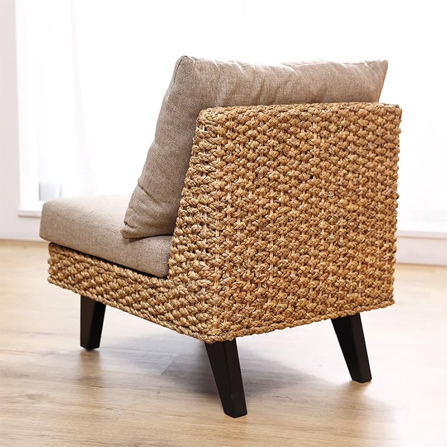 Amazon｜KAGLAB アジアン家具 ウォーターヒヤシンス 1人掛けソファー