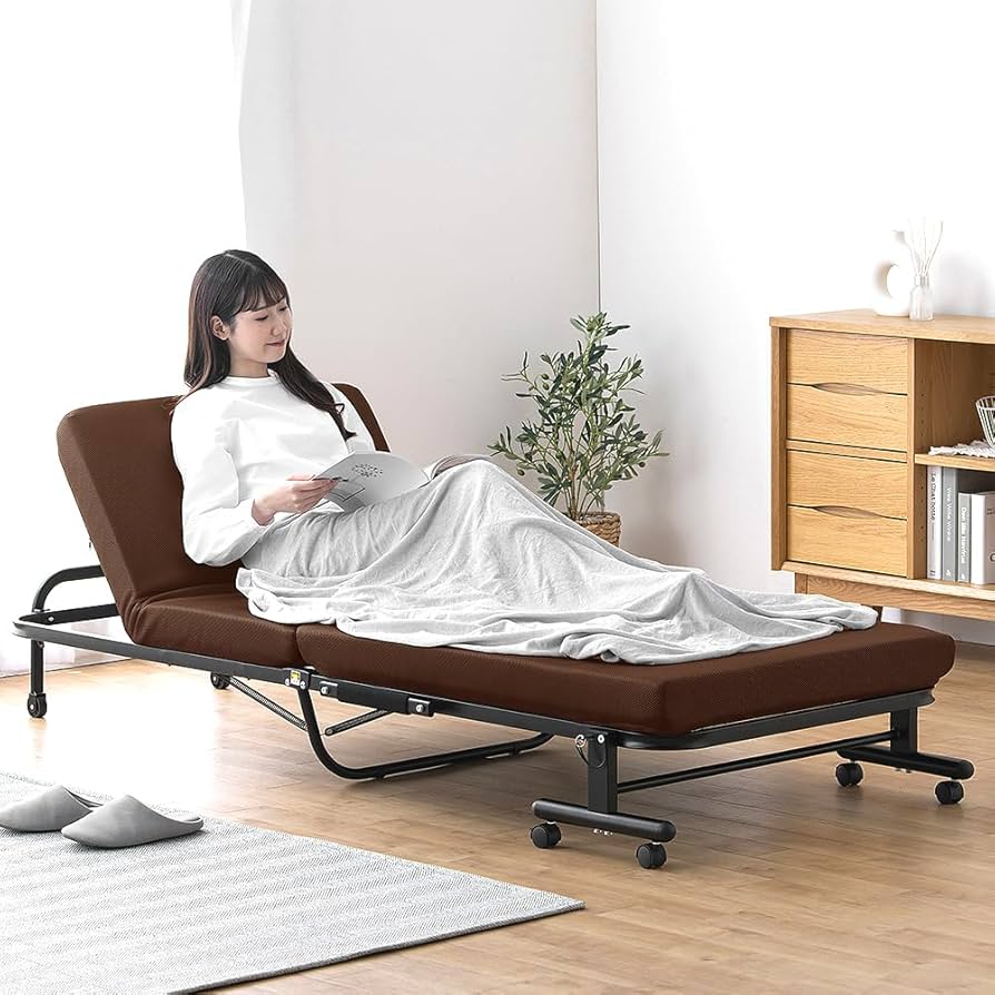 Amazon｜アイリスオーヤマ 折りたたみベッド シングル コンパクト