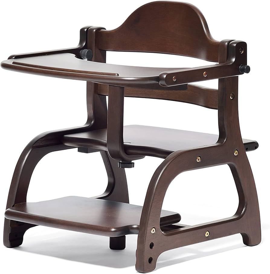 Amazon | すくすくローチェアII ダークブラウン ベビーチェア キッズ