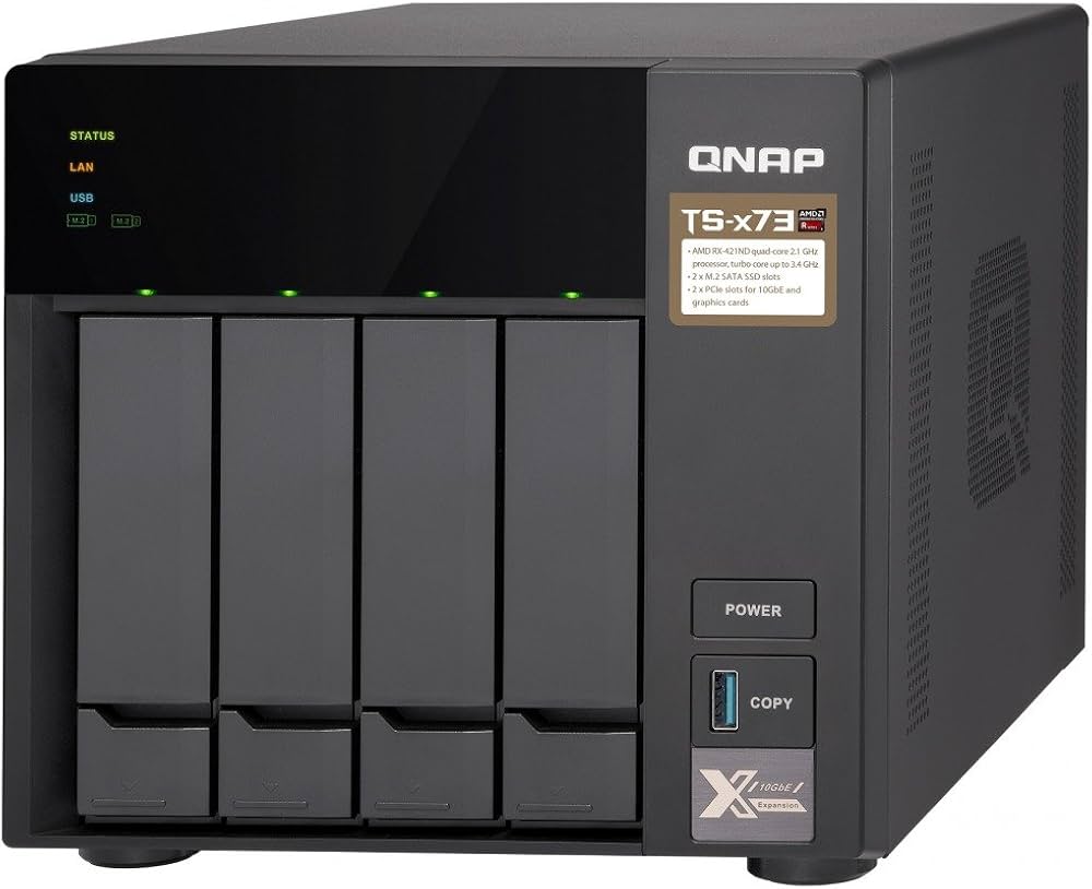 Amazon | QNAP(キューナップ) TS-473 クアッドコア2.1 GHz CPU 4GB