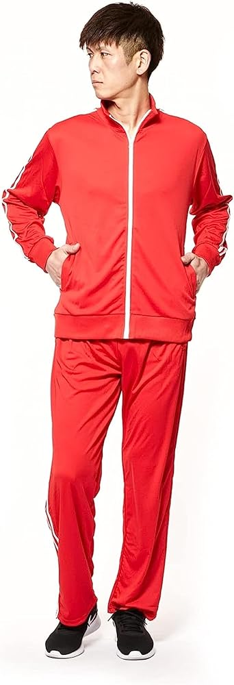 Amazon | [Demanca] カラージャージ 上下セット 2本ライン メンズ