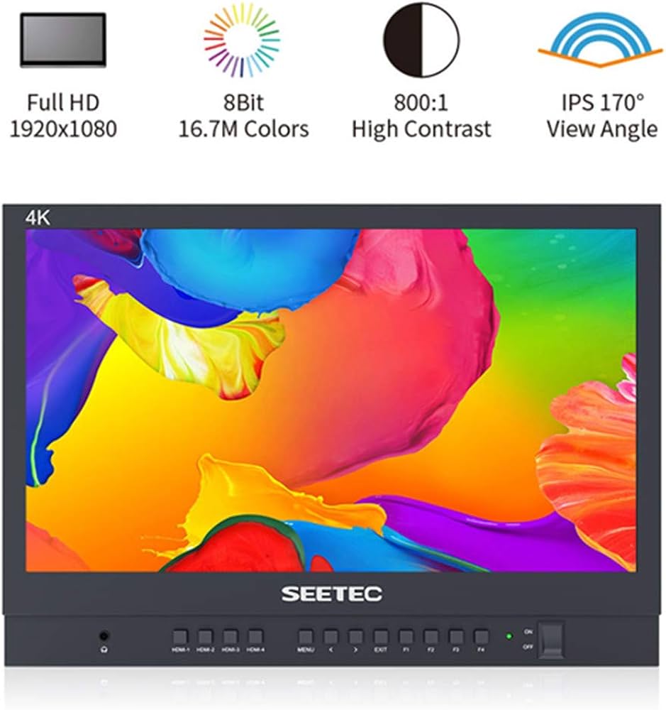 Amazon.co.jp: SEETEC ATEM156 15.6インチ 監視モニター 監督用 4X