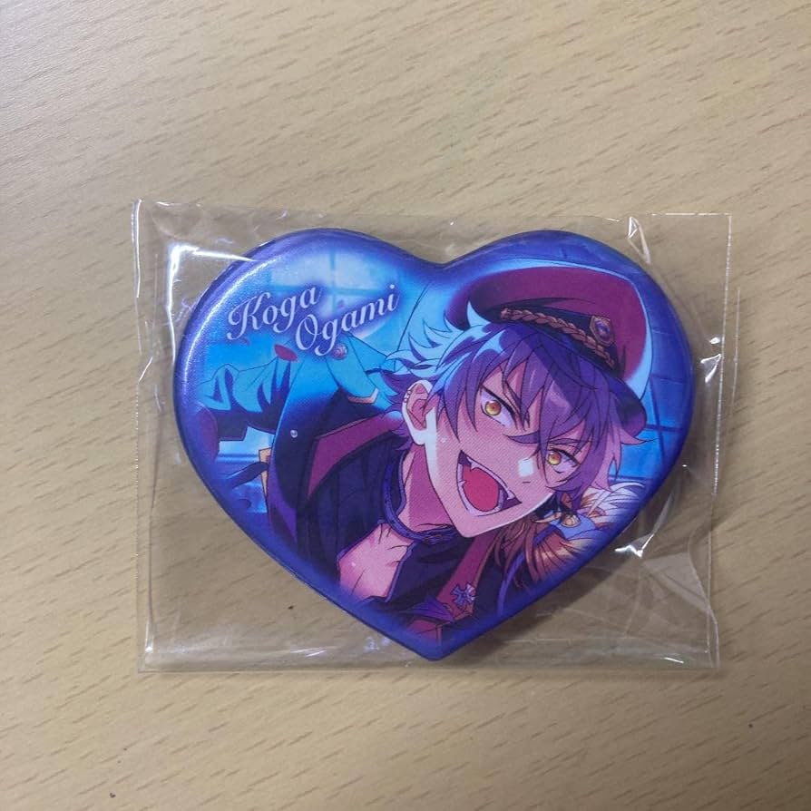 大神晃牙 スタフォニ ハート缶バッジ Superbloom A 大神晃牙