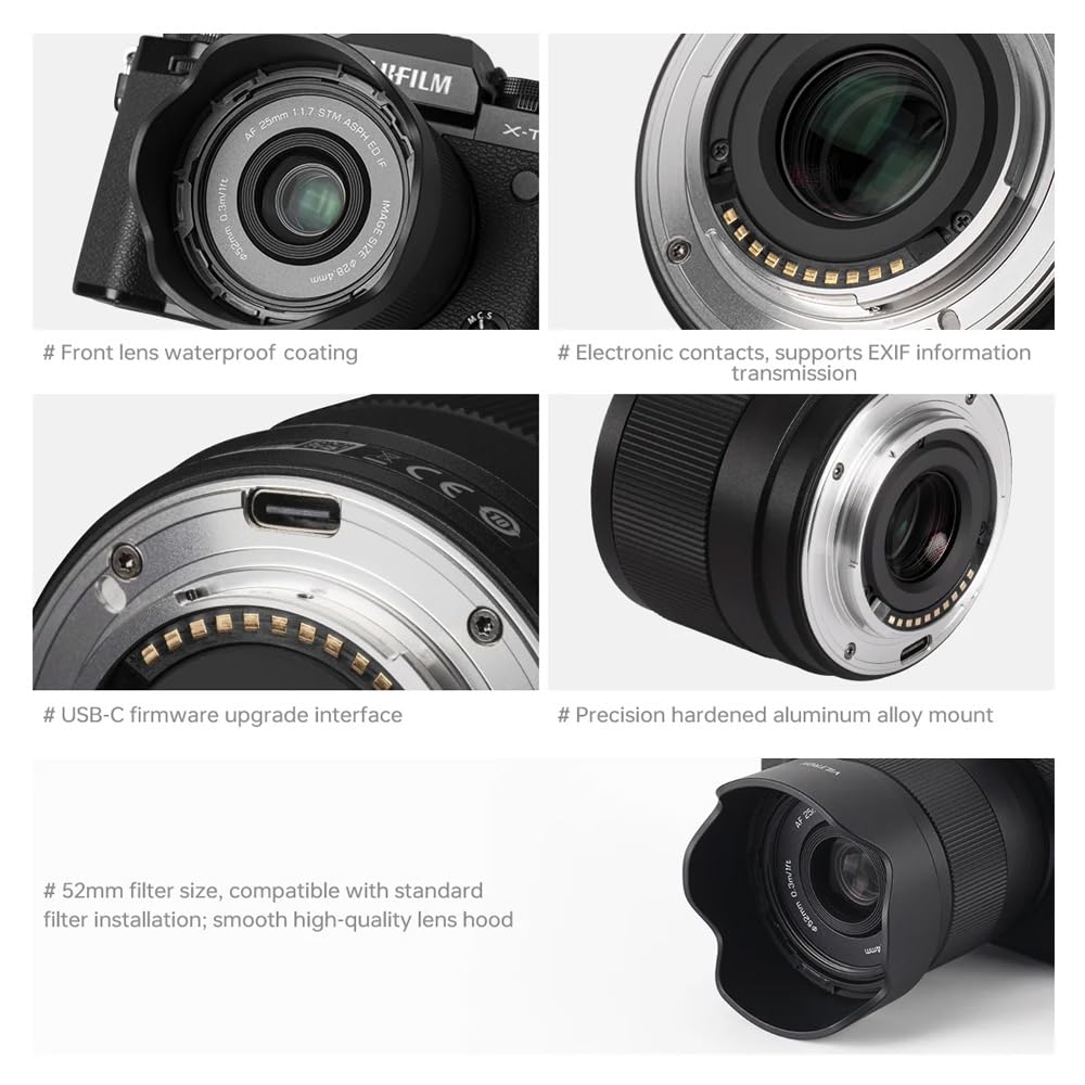 Viltrox AF 25mm F1.7 Large Aperture Prime Lens for Fuji Fujifilm X