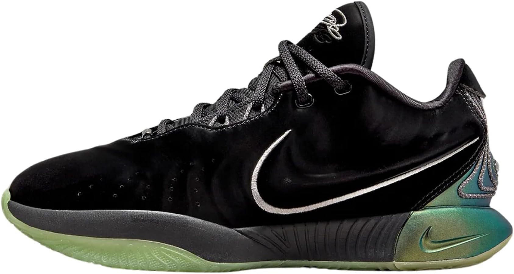 Nike Lebron XXI Mens Shoes, Black/Iron Grey/Oil Green/Metallic