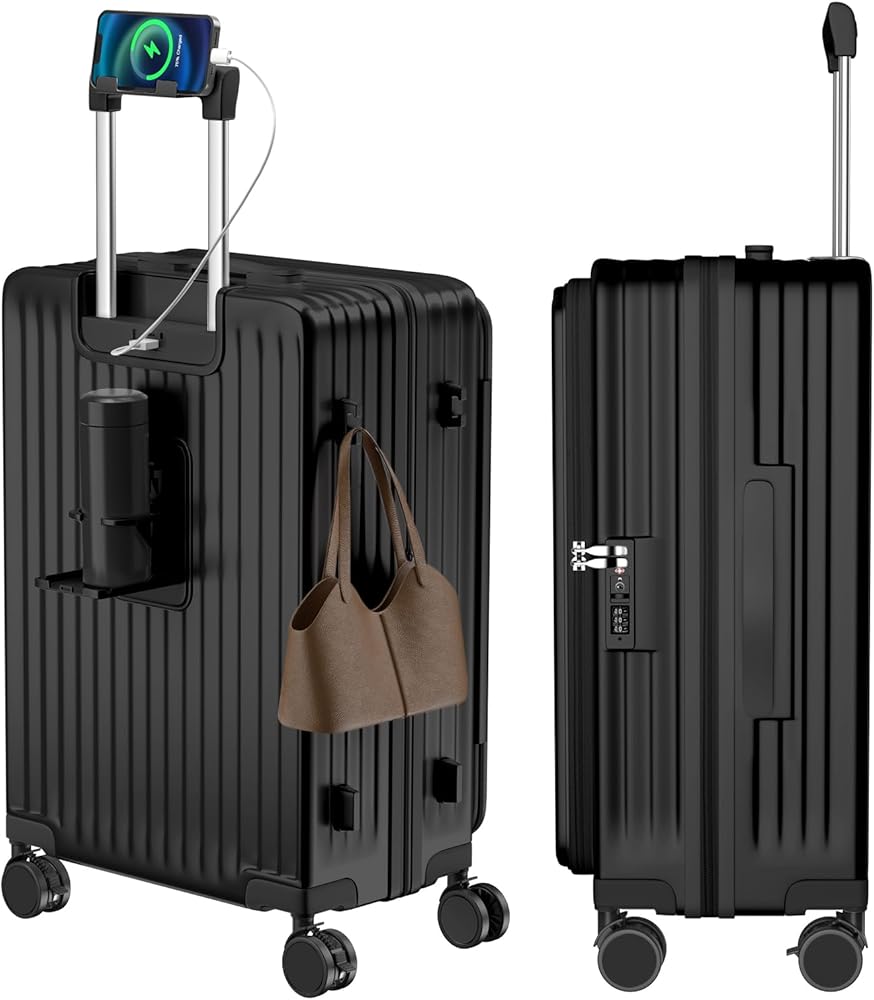 Amazon | [Vivcon] スーツケース キャリーケース 多機能 片開き 拡張