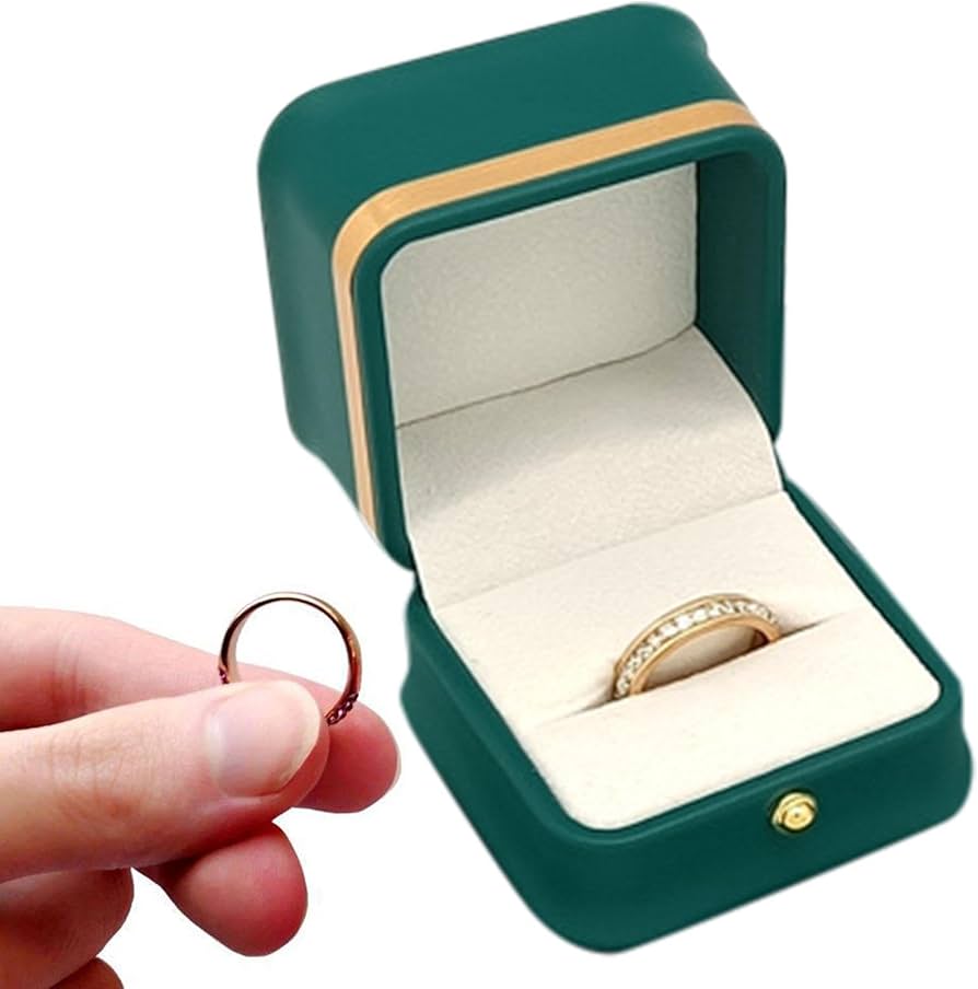 Amazon.co.jp: 結婚指輪ボックス, 婚約指輪ギフトボックス, 婚約指輪