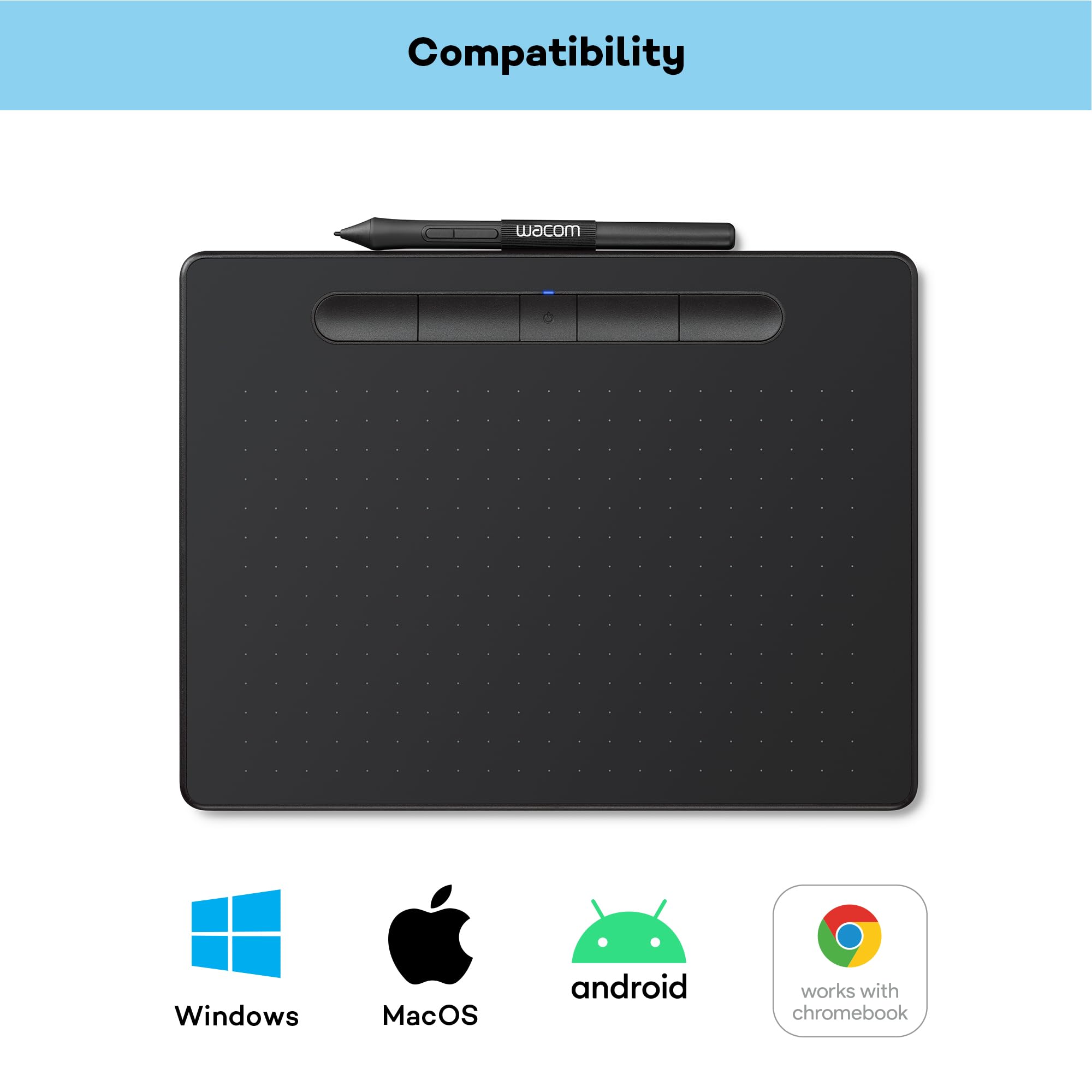 Amazon | Wacom Intuos M Bluetooth graphic tablet 2540 lpi 216 x