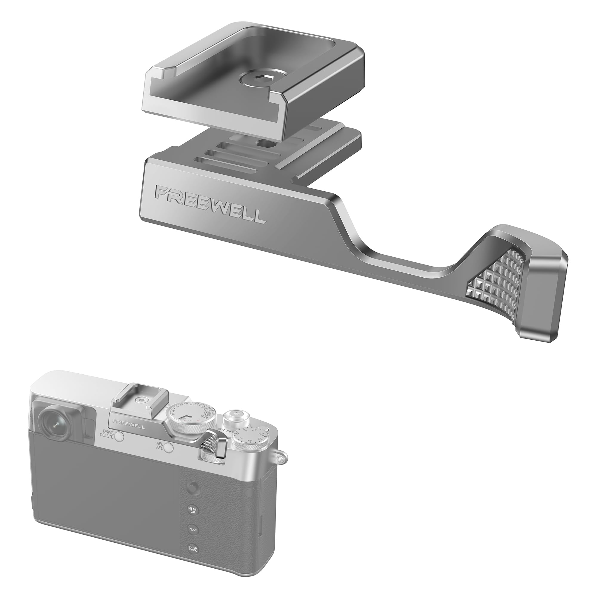 Amazon.com: FREEWELL Thumb Grip for Fuji X100VI with Cold Shoe