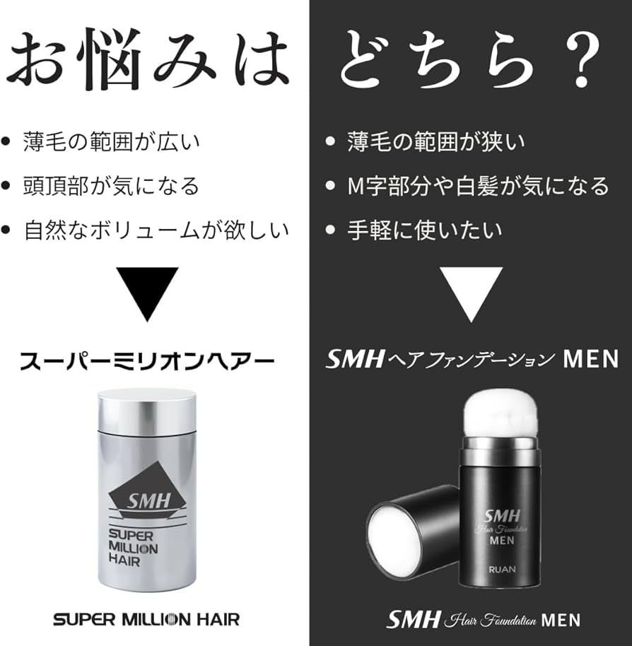 Amazon.co.jp: SMHメンズヘアファンデーション 20g No.2 ダーク