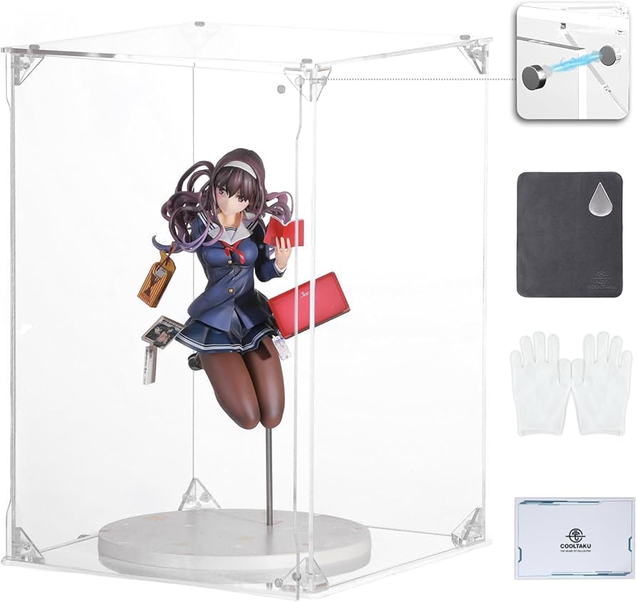 Amazon.co.jp: COOLTAKU フィギュアケース アクリル UVカット 白い台座