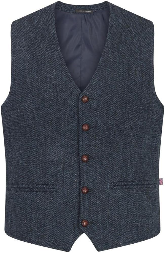Walker and Hawkes Men's Harris Tweed Dalson Waistcoat - Tweed Vest