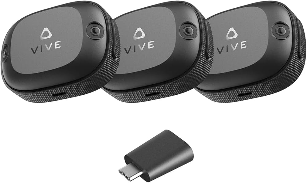 HTC Vive Ultimate Tracker 3 Pack + Dongle  Full-Body Tracking for