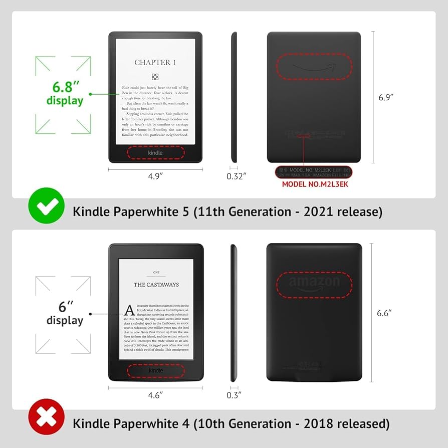 Amazon.co.jp: 6.8 インチ Kindle Paperwhite 第 11 世代 (2021 年