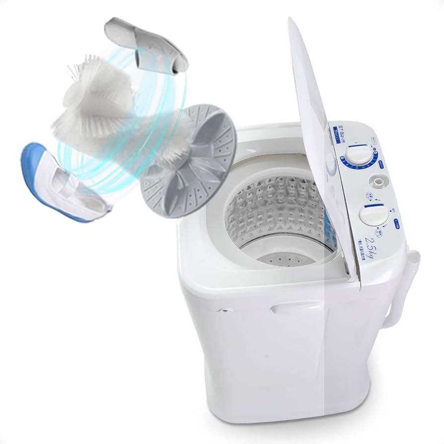 Amazon.co.jp: eモンズ 小型洗濯機 【 MyWAVE Duo2.5 】 靴洗い 2.5kg